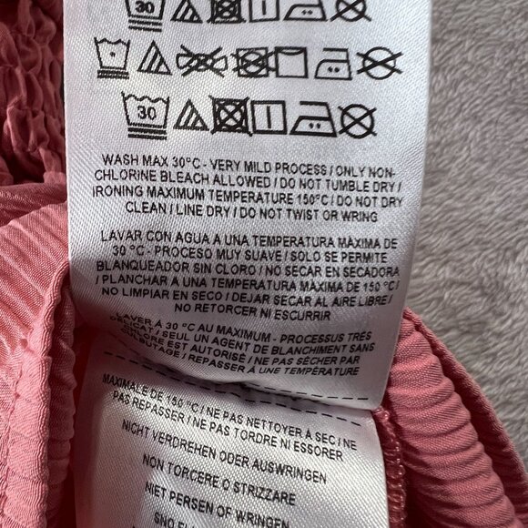 Guess Top Women's Small Off Shoulder Pink Peplum Summer Top - Picture 11 of 13